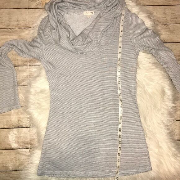 Maison Jules Cowl Neck Striped Tunic Top - Picture 6 of 7